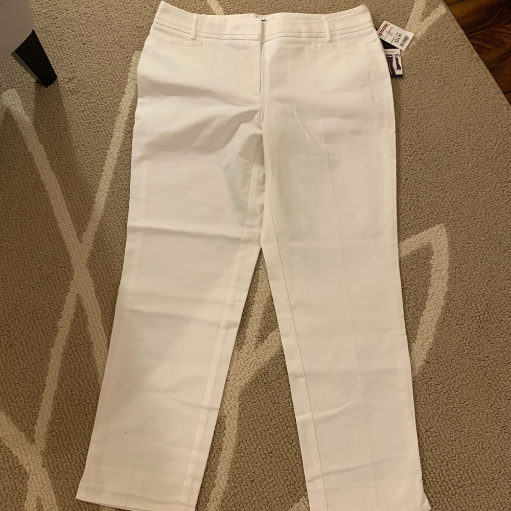 White Cropped Pants
